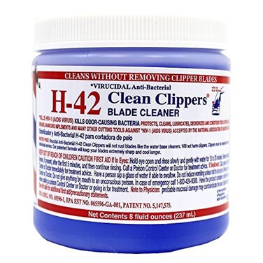 H42 Clean Clippers Blade Cleaner Virucidal AntiBacterial 8oz