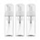 2oz Foam Pump Bottle 3PCS Empty Travel Foaming Dispenser for Hand Soap Lash Cleanser Shampoo 60ml Clear