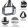 Auseibeely Clear Cosmetics Bag Toiletry Bag Large Clear Travel Bag for Toiletries Waterproof  Draining Transparent Makeup Bag Tote Bag Carry On Airport Airline Compliant Bag for Men Women
