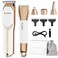 Bikini Trimmer  Hair Clippers for Women  Waterproof Electric Razor and 4 in 1 Bikini Shaver Set Deluxe Hair Trimmer WetDry Body Shaver for Nose Eyebrows Beard Pubic Hair White