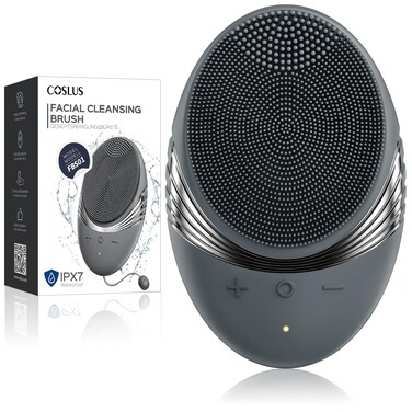COSLUS Facial Cleansing Brush Face Scrubber  Portable Silicone Waterproof Rechargeable Face Wash Brush 5 Cleansing Modes Electric Deep Cleaning for Men  Women Removing Blackhead Exfoliating