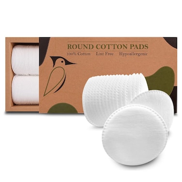 Beautiful Mind Cotton Rounds Makeup Remover Pads  100 Pure Cotton  Lint Free EcoFriendly  Hypoalergenic  Use as Makeup Applicator Nail Polish Remover or Baby Care Pad  Kraft Box