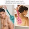 2Pack Back Scrubber for Shower Loofah Sponge Brush Exfoliating Body Long Handle Scrub Brush for Shower with Loofah on a Stick for Back Use Bathing Accessories Body Brushes 2Pack