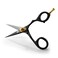 Professional Mustache  Beard Trimming Scissors  55  High Carbon Stainless Steel  Hammer Forged Mustache Scissors  Razor Sharp Facial Hair Trimming Shears RIGHT HANDED  Black