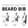 BEARD KINGBeard Bib Apron  Shaving Set for Dad  As Seen on Shark Tank  Mens Hair Catcher for Shaving  Grooming Accessories Black
