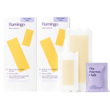 Flamingo Womens Body Wax Kit  56 Wax Strips