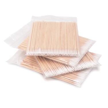 400Pcs 4 inch Pointed Tip Cotton Swabs Precision Microblading Cotton Tipped Precise Cotton Tips Microswab Sticks for Makeup Cosmetic Nails Clean