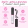 CALAILIS Lash Glue Cluster Lash Glue for DIY Lash Extensions Super Strong Hold 48 Hours Long Lasting Lash Extension Glue for Lash Cluster Waterproof NonIrritating Fast Drying Lash Glue