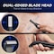 Manscape DoubleSided Body Hair Trimmer for Men 2in1 Waterproof Intimate Razor  Groomer for Pubic Groin  Ball Hair WetDry Electric Trimmer with Dual Heads