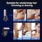 Manscape DoubleSided Body Hair Trimmer for Men 2in1 Waterproof Intimate Razor  Groomer for Pubic Groin  Ball Hair WetDry Electric Trimmer with Dual Heads