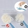 Shower Body Brush with Bristles and LoofahBack Scrubber Bath Mesh Sponge with Curved Long Handle for Skin Exfoliating Bath Massage Bristles Suitable for Wet or Dry Men and Women Grey