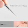 Pointed Blackhead Removal 2in1 Acne Extractor Tool  Stainless Steel Whitehead Remover for FaceNose