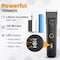 Brio Beardscape V2 Beard Trimmer for Men Hair Trimmer for Men with Low Friction Ceramic Blade Quiet Beard and Mustache Trimmer for Men Black