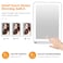 Rechargeable Travel Makeup Mirror 72 LED Lighted Makeup Mirror Travel Mirror Compact Slim LED Vanity Mirror with Lights Lighted Makeup Mirror with 3 Lighting Modes Dimmable Touch Screen W1