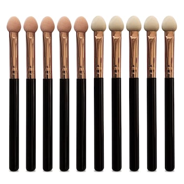 Makeup Brushes Set for Women ProfessionalUorPoto 10Pcs Sponge Eyeshadow Brush Sets Applicator Double Sided reusable