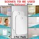 Shatterproof Shower Mirror Fogless for Shaving2 PackLarger 107x8 inch43 Than OriginalUnbreakable Deluxe Plexiglass Makeup MirrorLargest Bathroom Wall HangingPortable Handheld CampingSilver