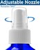 Sallys Organics 4oz Empty Blue Glass Spray Bottles  Small 4 oz Misters Great for Face Spritz Essential Oils Beauty Solutions and Cleaning Sprayer  Portable Atomizer Spritzer  2 Pack