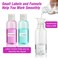 30 Pcs 2 oz Clear Plastic Empty Bottles Travel Size Bottles with Flip Cap Small Bottles for Liquids Toiletries Shampoo Lotion Conditioner