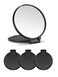 Compact Mirror Bulk Round Makeup Mirror for Purse Set of 3 26 L x 237 W Black