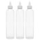 BRIGHTFROM Twist Top Applicator Bottles 8 OZ Crystal Clear Squeeze Empty Plastic Bottles BPAFree PET Refillable OpenClose Nozzle  Multi Purpose Pack of 3