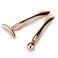 LISAPACK 2PCS Metal Eye Cream Applicator Wand Stick Massager Tool for Facial Massage Reduce Puffiness Rose Gold