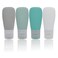 Silicone Travel Bottles Vonpri Leak Proof Squeezable Refillable Travel Accessories Toiletries Containers Travel Size Cosmetic Tube for Shampoo Lotion Soap Liquids 2oz 4pack