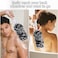 2Pack Back Scrubber for Shower DualSided Loofah on a Stick as Shower Brush Exfoliating Body with Long Handle Loofah Sponge Mens Loofah Bathing Accessories for Women 2Pack Black
