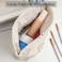 Cosmetic bag Makeup bag Preppy Cute Corduroy Toiletry bag for women travel essentials Full beige