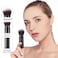 Falliny Retractable Kabuki Makeup Brush Travel Face Blush Brush Portable Powder Foundation Sunscreen Brush with Cover for Blush Bronzer Buffing Highlighter Flawless Powder Cosmetics