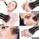 Falliny Retractable Kabuki Makeup Brush Travel Face Blush Brush Portable Powder Foundation Sunscreen Brush with Cover for Blush Bronzer Buffing Highlighter Flawless Powder Cosmetics