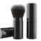 Falliny Retractable Kabuki Makeup Brush Travel Face Blush Brush Portable Powder Foundation Sunscreen Brush with Cover for Blush Bronzer Buffing Highlighter Flawless Powder Cosmetics