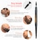 Beard Pen Filler for Men  Barber Styling Grooming Pencil  Waterproof Proof Sweat Proof Long Lasting Solution with Natural Finish  Cover Beard and Scalp Patches in Seconds  Black 1 Pack