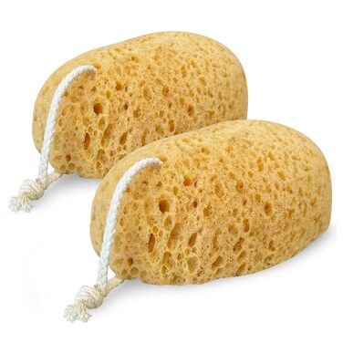 MainBasics Bath Sponge Exfoliating Body Sponge Large  Soft Shower Sponge Foam Loofah  2 Pack