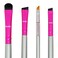 Eyebrow Brush Kit Thin Angled  Eye Brow Concealer Contour Brush to Shape and Conceal Eyes Duo Spoolie Brushes Firm Bristles Definer for Filling Pomade Gel  Defining Arches Winged Eyeliner Stencil