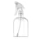 Bar5F Plastic Spray Bottle 16 oz  Leak Proof Empty Clear Trigger Handle Adjustable Fine to Stream Output Refillable Heavy Duty Sprayer for Hair Salons  Spas Household Cleaners Cooking