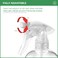 Bar5F Plastic Spray Bottle 16 oz  Leak Proof Empty Clear Trigger Handle Adjustable Fine to Stream Output Refillable Heavy Duty Sprayer for Hair Salons  Spas Household Cleaners Cooking