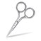 Eyebrow Scissors Small Scissors for Hair Eyebrows Nose Hair Beard Eyelashes Cuticle Stainless Steel Fine Straight Tip Nose Hair Scissors ASONTAO 1Pcs Eyebrow Scissors