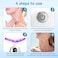 Neck Face Massager 7in1 Portable Facial Massager for Enhanced Face Neck and Shoulder Care with Vibrating and Warming FunctionWhite