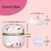 SHIMIDO Body Powder Puff and Container 315 Portable Empty Body Powder Container for Baby Womens Loose Dusting Powder Powder Case Box with Lids for Bath Travel and Home Use Old time