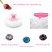 Body Powder Puff and Container for Dusting Powder Women Powder Puff and Powder Case for Bath and Travel Romantic Flowers