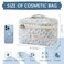 Large Makeup Bag Cute Cosmetic Bag for Women Girls Floral Coquette Aesthetic Toiletry Bag Travel Make Up Organizer Bag