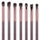 Eye Makeup Brushes Set Premium 7Pcs Eyeshadow Brush Professional Eye Brush for shadow lip Angled Eyeliner Eyebrows Soft Hairs and Wood Handle