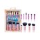 Real Techniques 11 Piece Travel Fantasy Mini Brush Set Travel Size Makeup Brushes For Foundation Eyeshadow Powder Blush Contour  Concealer Makeup Bag Included Gift Set CrueltyFree