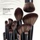 Jessup Makeup Brushes Set 7pcs Double Sided Makeup Brushes for Foundation Concealer Blush Eyeshadow Contour Bronzer Powder Blending Eyebrow Eyeliner CrueltyFree Make up Brushes Peach Dust T600