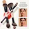 Jessup Makeup Brushes Set 7pcs Double Sided Makeup Brushes for Foundation Concealer Blush Eyeshadow Contour Bronzer Powder Blending Eyebrow Eyeliner CrueltyFree Make up Brushes Peach Dust T600