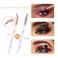 Eye Makeup Brushes DUAIU 16Pcs Eyeshadow brushes Eyebrow Eyeliner Blending Brush Premium Synthetic  Marble Handle Brushes sets with Pink Cosmetic Bag