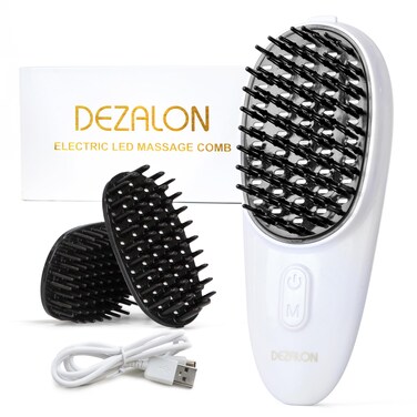 Hair Growth Comb with Red Light Therapy for Hair Growth  Head Massager for Hair Growth and Electric Scalp Massager Combines Red light hair therapy to stimulate follicles and promote hair growth