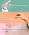 RedLightTherapyforFace and Neck Red Light Therapy Wand 7 Color Led Face Neck Massager for Skin Care White