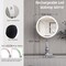 9 Large Lighted Makeup Mirror 1X10X Magnifying Vanity Mirror with 3 Colors Dimmable Lightning 80 LED Lights 360Rotation Double Sided Standing Desk Mirror
