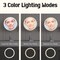 9 Large Lighted Makeup Mirror 1X10X Magnifying Vanity Mirror with 3 Colors Dimmable Lightning 80 LED Lights 360Rotation Double Sided Standing Desk Mirror